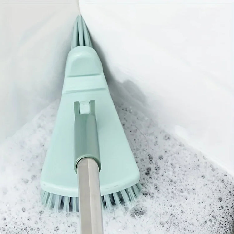 Brosse de nettoyage pour salle de bain et douche avec long manche de 95cm, tête flexible, 180°, idéale pour les sols, murs et autres surfaces, agréable à manipuler, parfaite pour tous vos besoins en nettoyage. La livraison prioritaire est offerte !