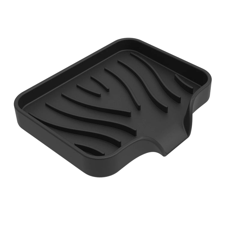 Porte-savon et porte-éponges en silicone avec système auto-drainant, anti-fondant et antidérapant, idéal pour salle de bain, baignoire et cuisine, matériaux durables et polyvalence accrue. La livraison est offerte !