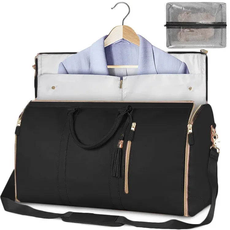 Ingénieux sac de voyage Premium transformable en housse, nombreux compartiments, ultra-léger, résistant à l'usure, format idéal de 52 cm, ergonomique avec bandoulière. La livraison prioritaire est offerte !
