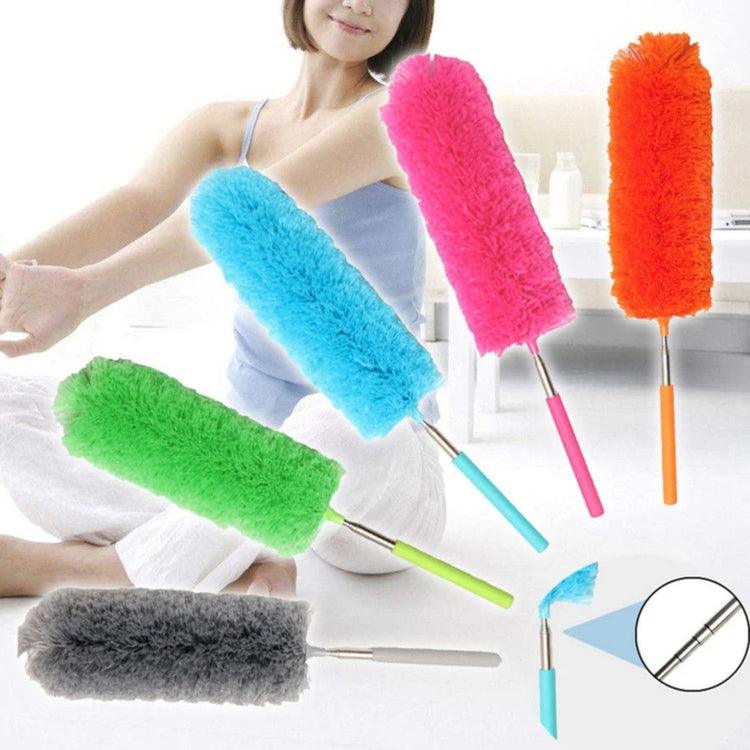 Plumeau magique électrostatique en fibre et acier inoxydable, collecteur de poussière, extensible jusqu'à 80 cm. La livraison prioritaire est offerte !