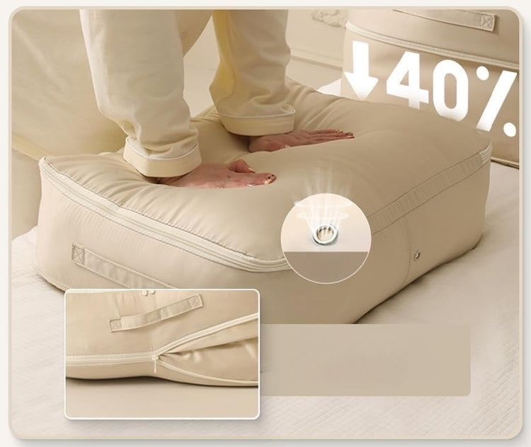 Housse de compression Premium peu encombrante, sacs de rangement pour vêtements et couvertures, ouverture supérieure, réutilisables, poignées renforcées, tissu satiné, polyvalents, sac haut de gamme. La livraison prioritaire est offerte !