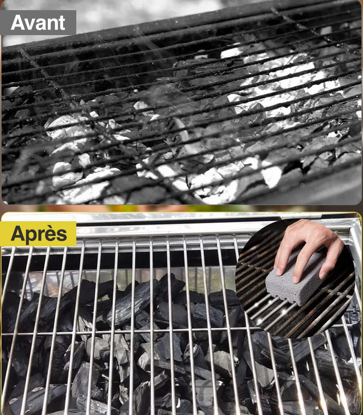 Miraculeuses briques de nettoyage pour barbecue. Également efficaces pour les dépôts de calcaire, la rouille et la corrosion (cuisine et salle de bain). Première qualité. La livraison est offerte!