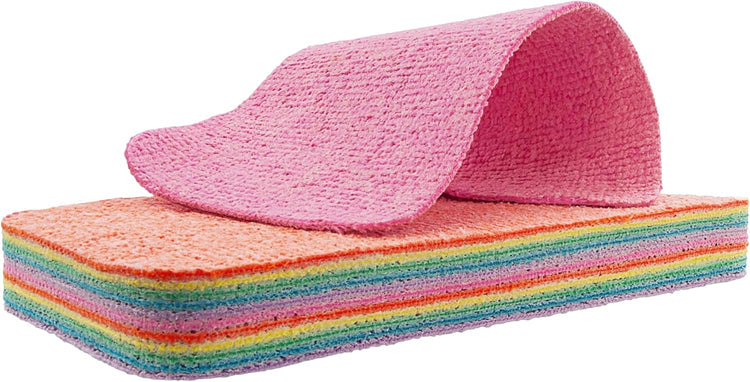 Bloc de chiffons nettoyants multicouches ultra-absorbants, 12 couches détachables, microfibres douces sans rayures ni traces, lavables et réutilisables, pour vaisselle, vitres, salle de bain et surfaces délicates