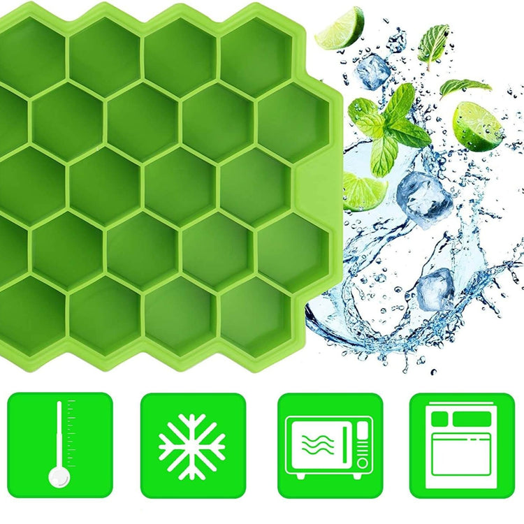 Bac à glaçons créatifs en silicone ultra souple de qualité alimentaire, avec couvercle, empilable et sans BPA. La livraison prioritaire est offerte!