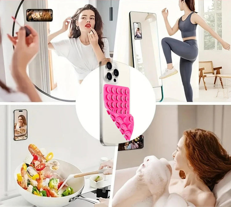 Ventouses ultra-adhérentes pour tous les smartphones, fixation double-face, maintien solide sur toutes les surfaces lisses, idéal pour la cuisine, la salle de bain, la voiture et les loisirs mains libres. Livraison prioritaire offerte !