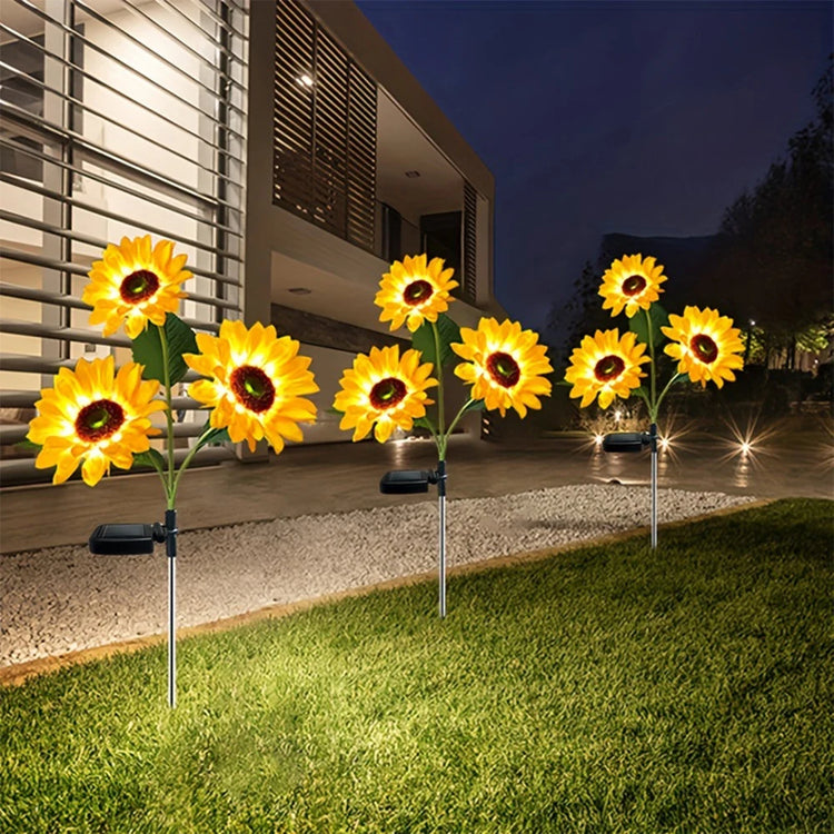 Magnifiques lampes solaires tournesols pour jardin, charme naturel et lumineux, matériaux étanches IP65, activation automatique, parfaites pour décorer jardins et terrasses. La livraison prioritaire est offerte !