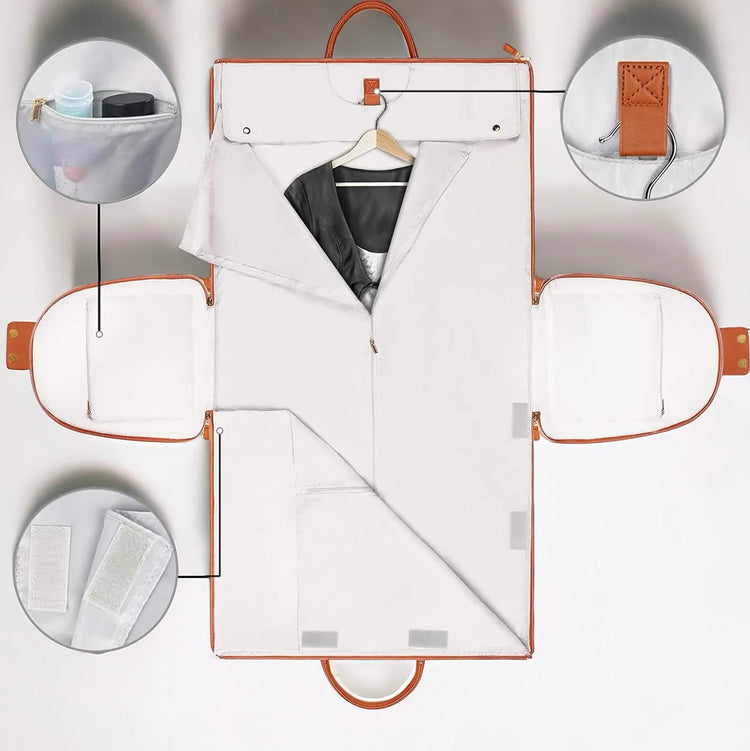 Ingénieux sac de voyage Premium transformable en housse, nombreux compartiments, ultra-léger, résistant à l'usure, format idéal de 52 cm, ergonomique avec bandoulière. La livraison prioritaire est offerte !