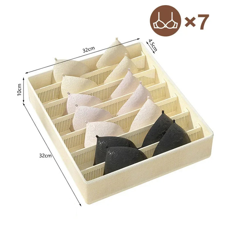 Superbes organisateurs de tiroirs pour sous-vêtements, chaussettes et soutien-gorges – 3 modèles, 2 couleurs. Dites adieu au désordre et profitez de tiroirs parfaitement organisés. La livraison prioritaire est offerte !