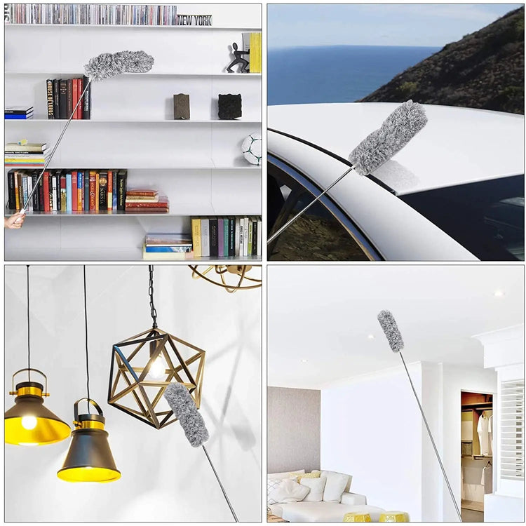 Plumeau extensible muni d'une tête flexible, manche télescopique jusqu'à 280cm. La livraison est offerte !