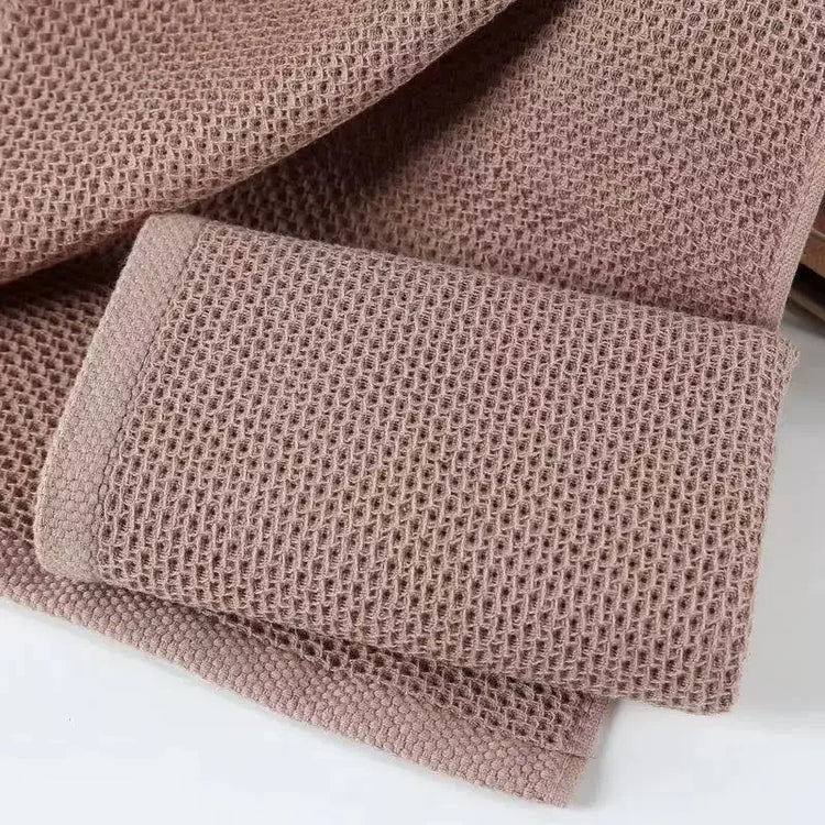Magnifiques chiffons 100% coton gaufrés à nid d'abeille, serviettes à main ultra douce, ultra absorbante, ultra épaisse, 34x34cm. Design classique, élégant, finitions de première qualité. Produit Premium haut de gamme. La livraison est offerte !