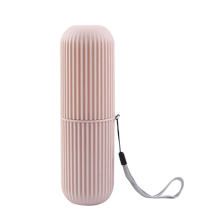 Superbe étui pour brosse à dents et dentifrice, boîtier de protection de voyage ou camping, protège de la saleté et des chocs, 2 gobelets de rinçage. La livraison prioritaire est offerte !