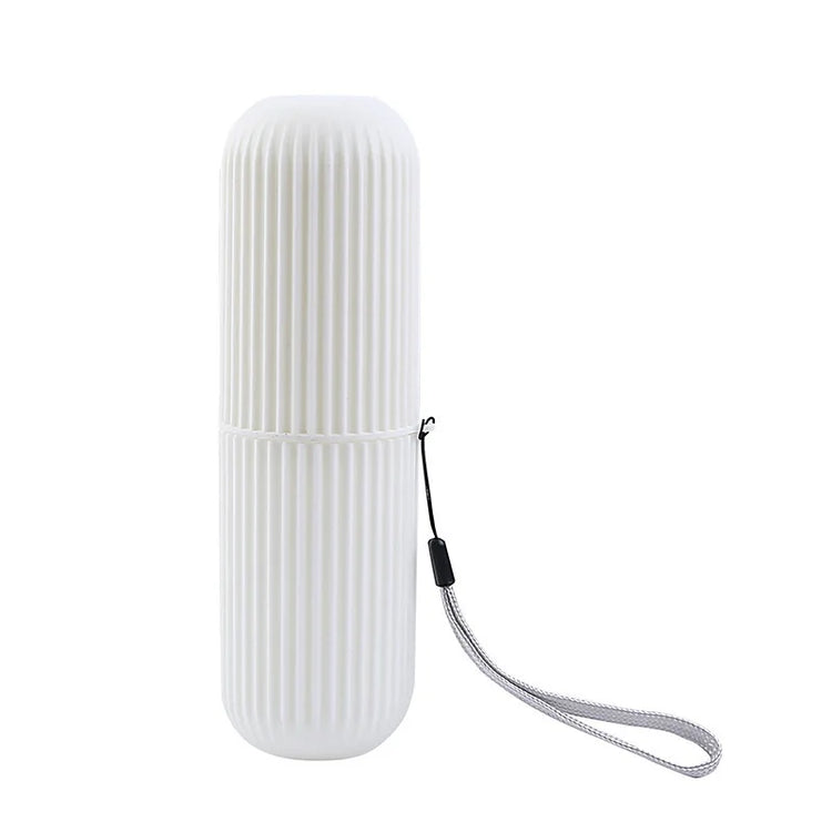 Superbe étui pour brosse à dents et dentifrice, boîtier de protection de voyage ou camping, protège de la saleté et des chocs, 2 gobelets de rinçage. La livraison prioritaire est offerte !