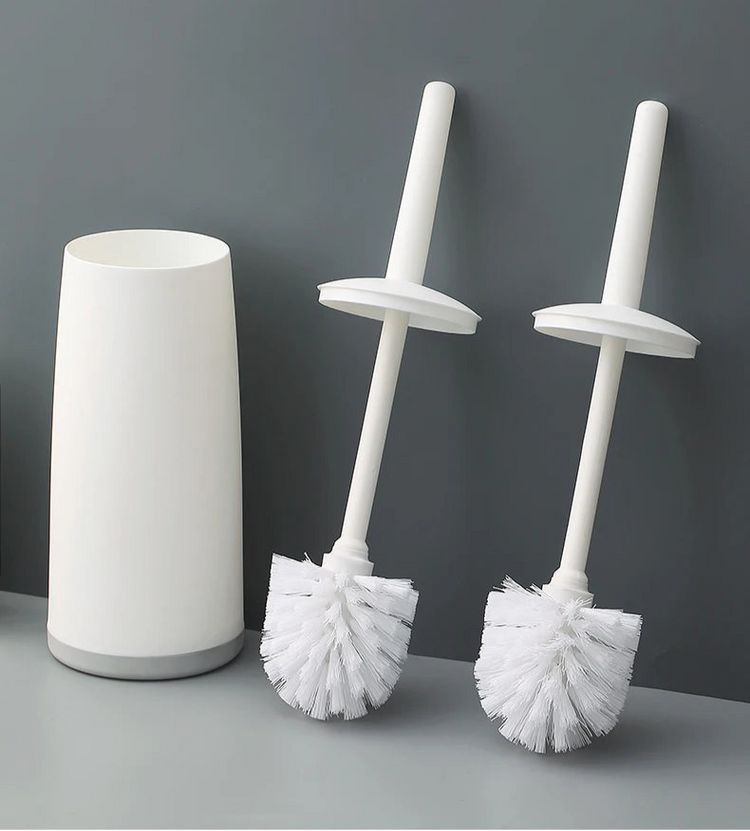 Magnifique brosse WC avec socle anti-goutte, tête amovible lavable à poils denses, poignée antidérapante confortable, base silicone antidérapante. La livraison prioritaire est offerte!