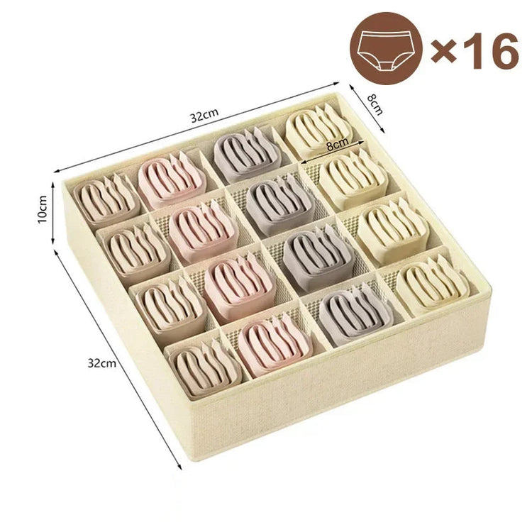 Superbes organisateurs de tiroirs pour sous-vêtements, chaussettes et soutien-gorges – 3 modèles, 2 couleurs. Dites adieu au désordre et profitez de tiroirs parfaitement organisés. La livraison prioritaire est offerte !
