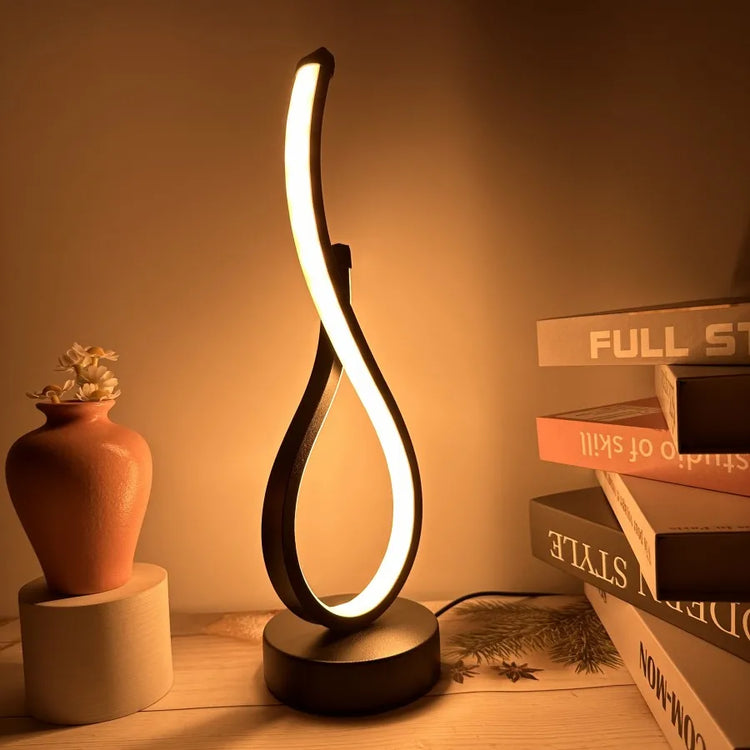 Magnifique lampe de table LED au design Art Déco – Intensité réglable – Éclairage d’ambiance avec 3 niveaux de blancs. La livraison prioritaire est offerte !