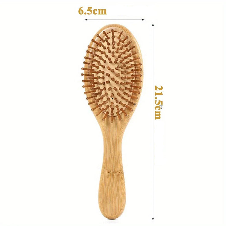 Lot de 4 brosses à cheveux en bambou naturel avec coussin d’air, démêlante antistatique, massage du cuir chevelu, prévient la casse et répartit les huiles naturelles – adaptée à tous types de cheveux, 4 brosses Premium. Livraison offerte !