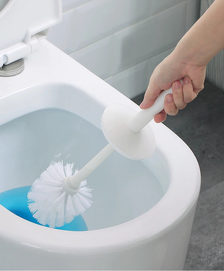 Magnifique brosse WC avec socle anti-goutte, tête amovible lavable à poils denses, poignée antidérapante confortable, base silicone antidérapante. La livraison prioritaire est offerte!