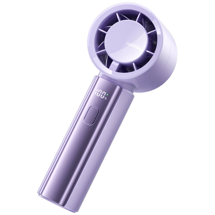 Puissant ventilateur portatif à main, batterie 4000 mAh, ventilateur rafraîchissant à 5 vitesses réglables, affichage digital. La livraison prioritaire est offerte !