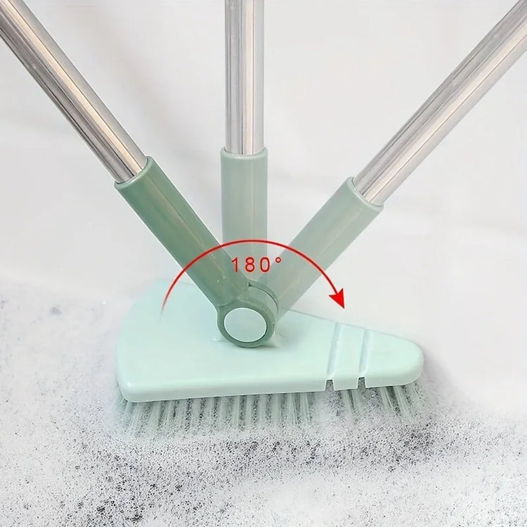 Brosse de nettoyage pour salle de bain et douche avec long manche de 95cm, tête flexible, 180°, idéale pour les sols, murs et autres surfaces, agréable à manipuler, parfaite pour tous vos besoins en nettoyage. La livraison prioritaire est offerte !