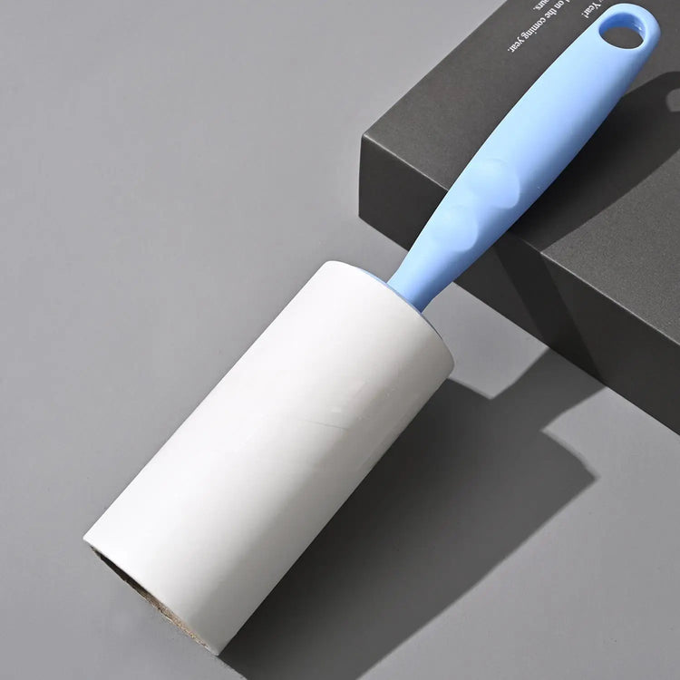 Rouleau adhésif déchirable – Élimine les poils d’animaux, la poussière et les peluches sur vêtements, tapis et tissus – recharges remplaçables. Livraison prioritaire offerte !