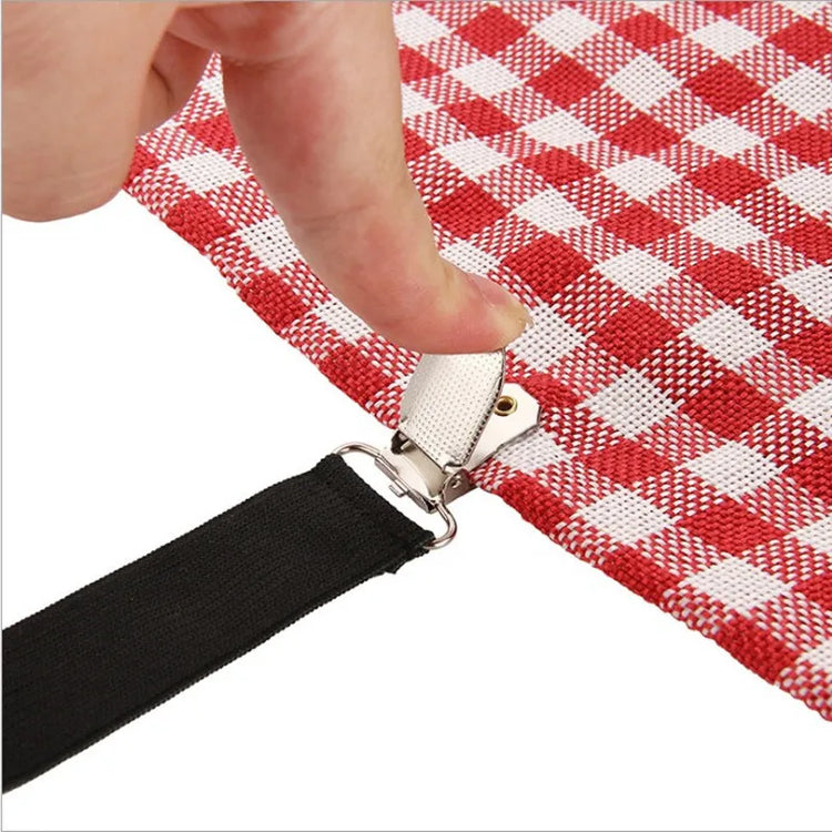 Sangles Premium de maintien pour draps housse avec design triangulaire, élastiques réglables et pinces renforcées pour un lit toujours lisse et sans plis. La livraison prioritaire est offerte !