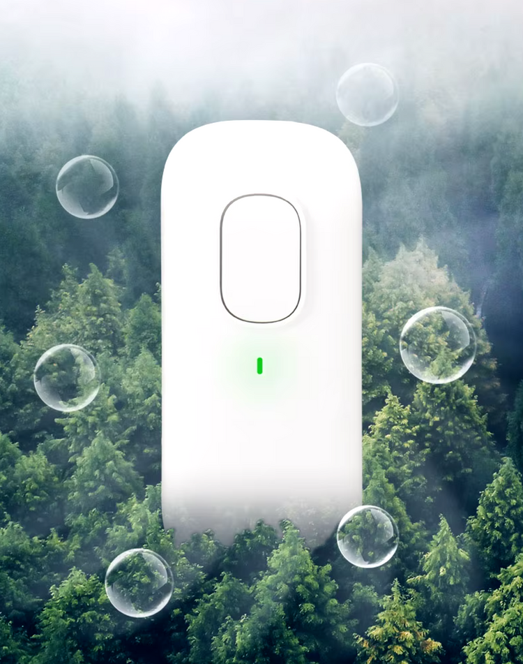 Mini purificateur d'air performant et silencieux, avec générateur d'ions négatifs pour éliminer les odeurs dans la cuisine, chambres, salles de bain et espaces pour animaux, couvre une pièce. La livraison prioritaire est offerte !