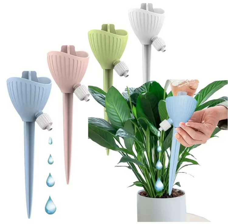 Goutteur d’arrosage automatique pour plantes – Débit réglable – Irrigateur à infiltration pour fleurs et jardinières - Système d’arrosage automatique à infiltration lente. La livraison prioritaire est offerte !