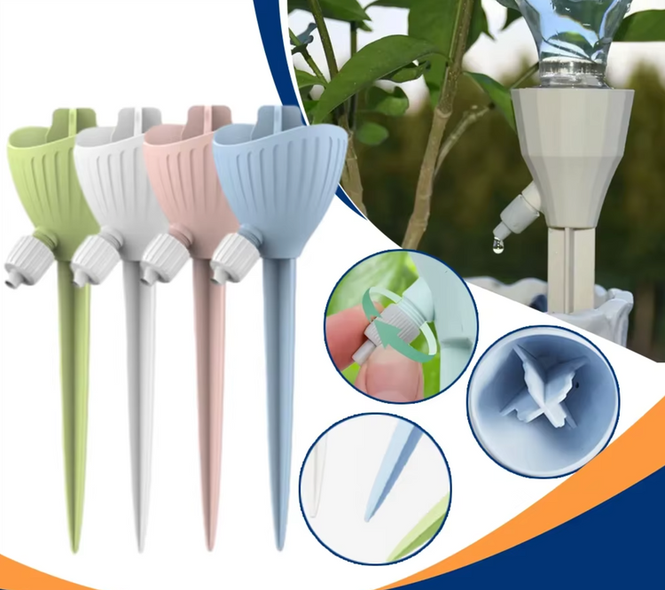 Goutteur d’arrosage automatique pour plantes – Débit réglable – Irrigateur à infiltration pour fleurs et jardinières - Système d’arrosage automatique à infiltration lente. La livraison prioritaire est offerte !