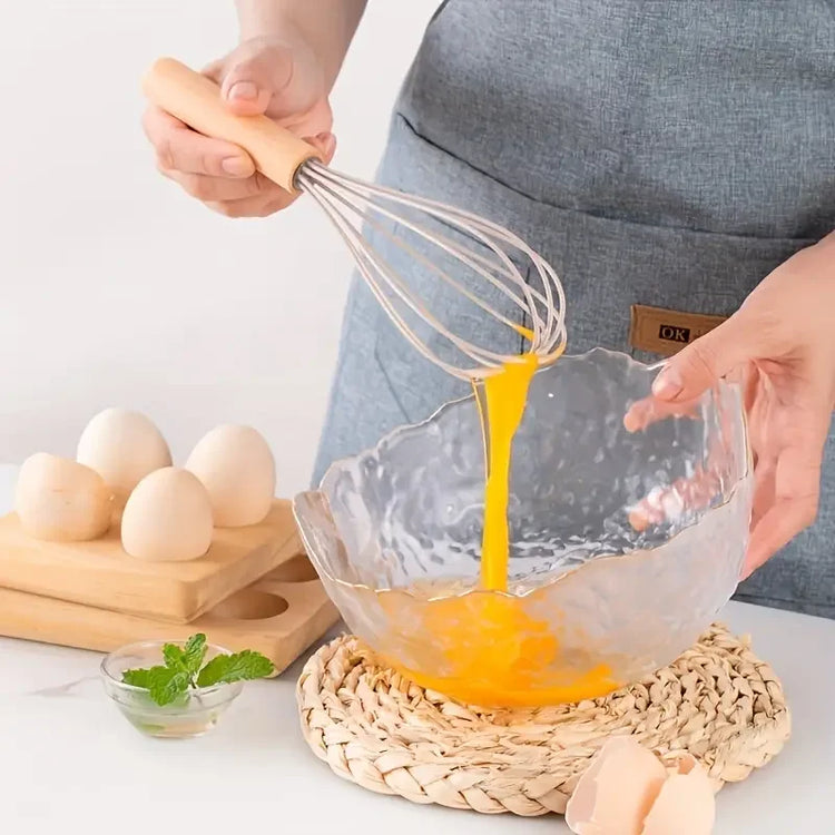 Magnifique ensemble d'ustensiles de cuisine en silicone sans BPA, résistants à la chaleur, anti-rayures avec manche en bois et bac de rangement, idéal pour cuisiner en toute sérénité. 12 pièces, produit Premium. La livraison est offerte !