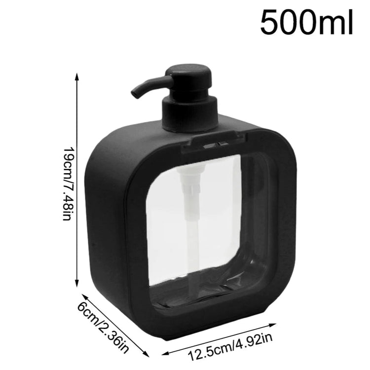 Superbes distributeurs de savon élégants et durables, au design tendance avec un corps transparent et noir, dotés de pompes anti-fuite robustes, écologiques, réutilisables et polyvalents pour la salle de bain et la cuisine. La livraison est offerte !