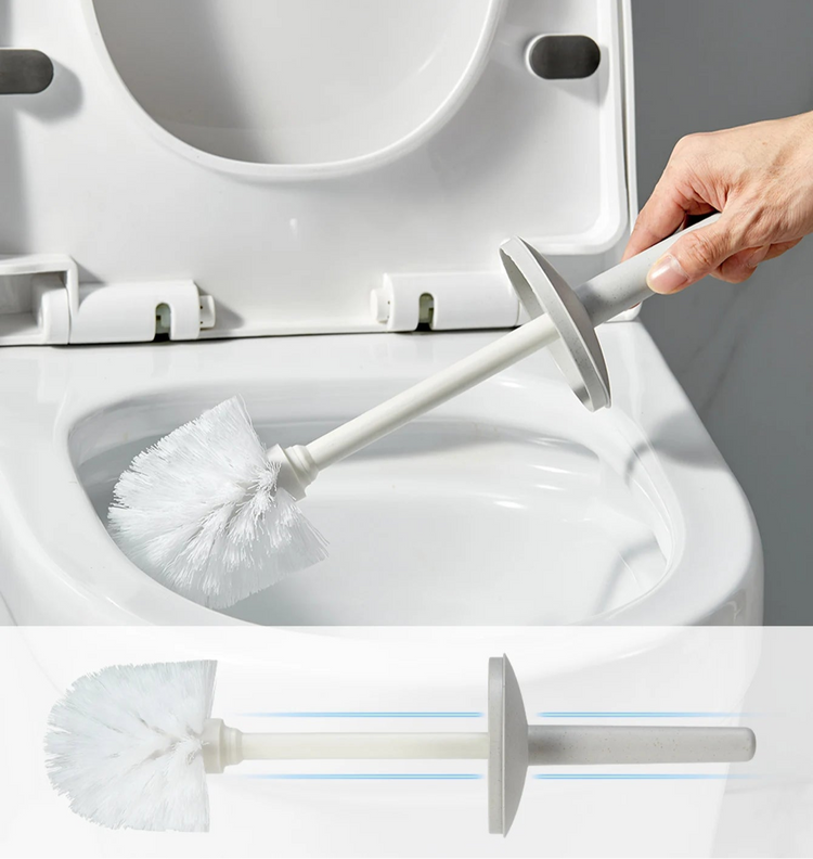 Magnifique brosse WC avec socle anti-goutte, tête amovible lavable à poils denses, poignée antidérapante confortable, base silicone antidérapante. La livraison prioritaire est offerte!