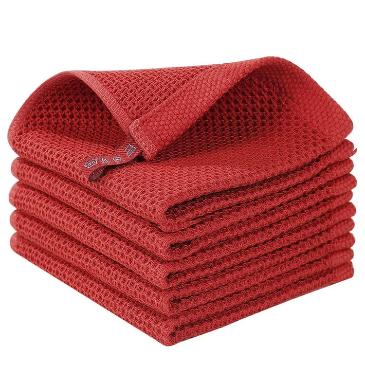 Magnifiques chiffons 100% coton gaufrés à nid d'abeille, serviettes à main ultra douce, ultra absorbante, ultra épaisse, 34x34cm. Design classique, élégant, finitions de première qualité. Produit Premium haut de gamme. La livraison est offerte !