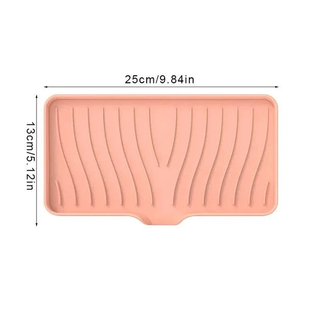 Porte-savon et porte-éponges en silicone avec système auto-drainant, anti-fondant et antidérapant, idéal pour salle de bain, baignoire et cuisine, matériaux durables et polyvalence accrue. La livraison est offerte !