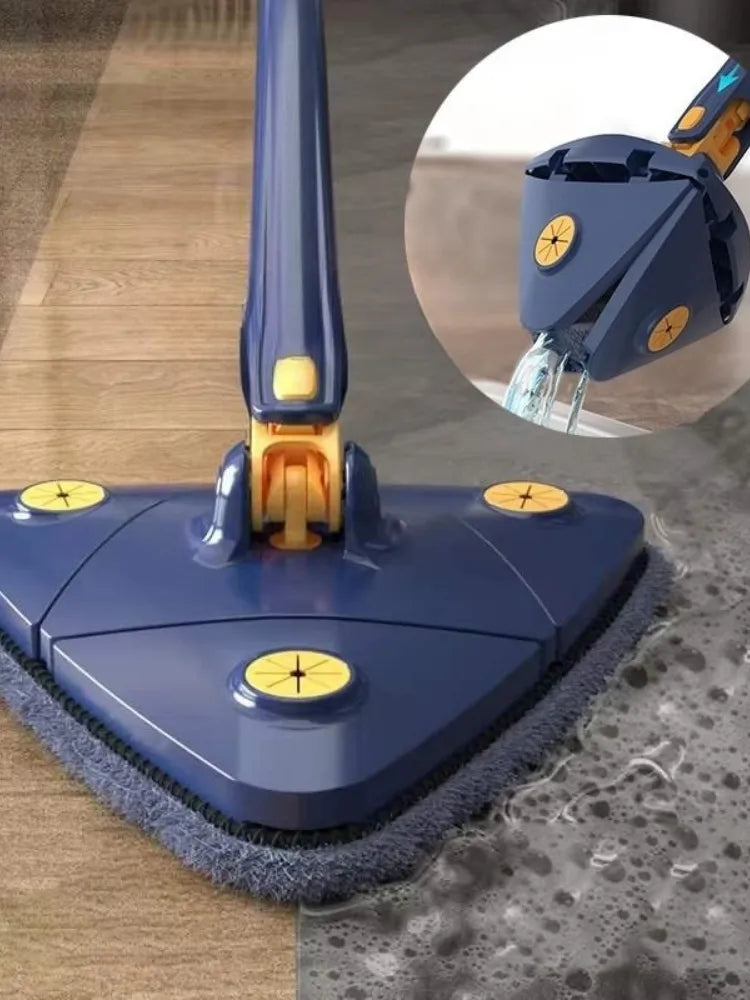 Ingénieuse serpillière rotative à 360°, pliable et téléscopique, avec 3 chiffons en microfibre ultra-épais. La livraison est offerte.