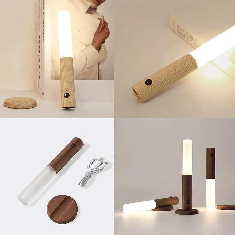 Ingénieuse veilleuse magnétique rechargeable avec détecteur de mouvement - Installation sans perçage - Lumière LED douce et apaisante - Design élégant, amovible et polyvalent. La livraison prioritaire est offerte !