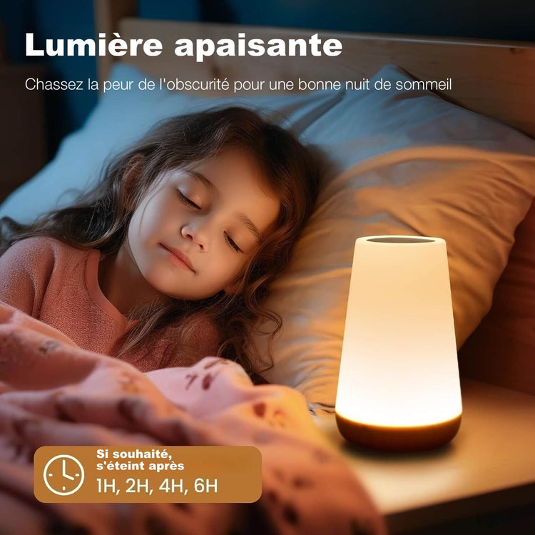 Ingénieuse lampe magique, 5 niveaux de lumière blanche chaude, 13 couleurs, luminosité réglable, 256 ambiances, télécommande, en mode batterie rechargeable ou branchée via USB. Voilà la petite lampe parfaite. La livraison est offerte !