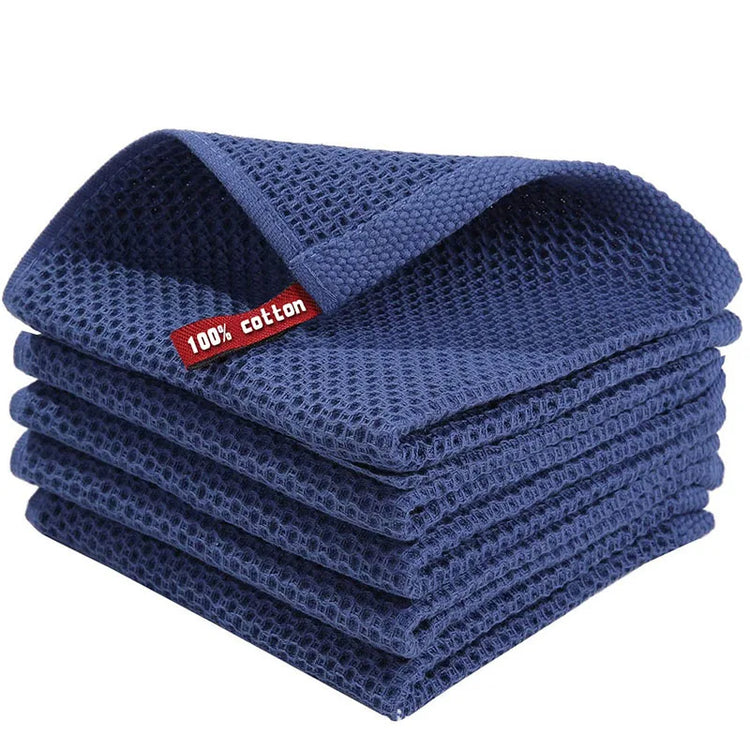 Magnifiques chiffons 100% coton gaufrés à nid d'abeille, serviettes à main ultra douce, ultra absorbante, ultra épaisse, 34x34cm. Design classique, élégant, finitions de première qualité. Produit Premium haut de gamme. La livraison est offerte !