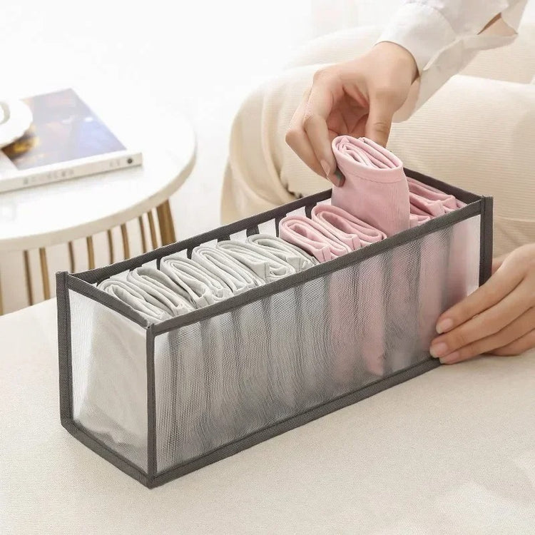 Jolis paniers cendrés pour sous-vêtements et bas, utilisations multiples, pratiques et lavables. La livraison est offerte!