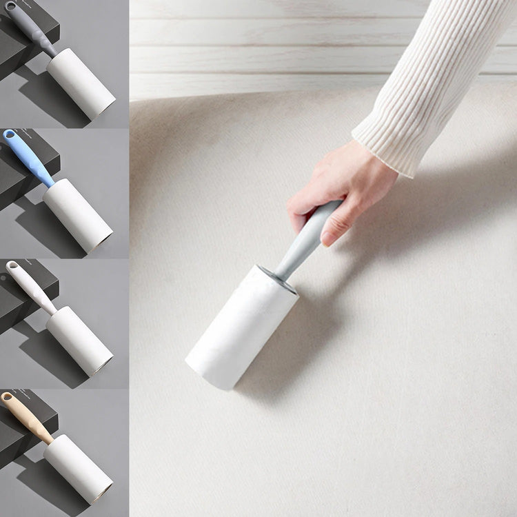 Rouleau adhésif déchirable – Élimine les poils d’animaux, la poussière et les peluches sur vêtements, tapis et tissus – recharges remplaçables. Livraison prioritaire offerte !