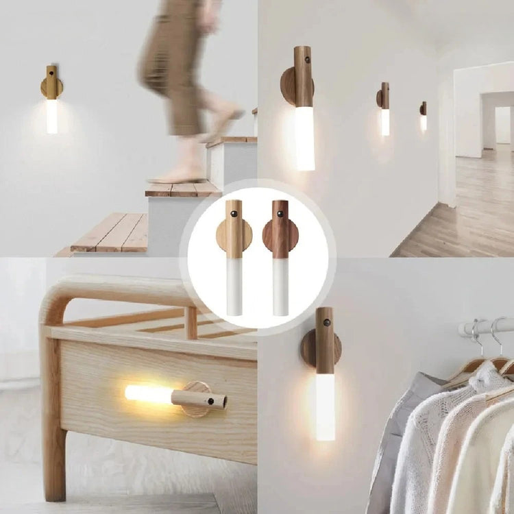 Ingénieuse veilleuse magnétique rechargeable avec détecteur de mouvement - Installation sans perçage - Lumière LED douce et apaisante - Design élégant, amovible et polyvalent. La livraison prioritaire est offerte !