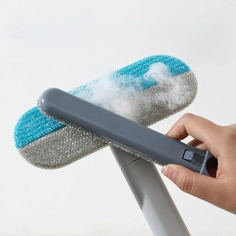Ingénieuse brosse anti-poils 4 en 1 réutilisable pour chiens et chats – Nettoyeur de tapis, canapés, meubles, moustiquaires et vitres, lavable, respectueuse des tissus, ultra-efficace contre poils, poussière et débris. Livraison offerte !