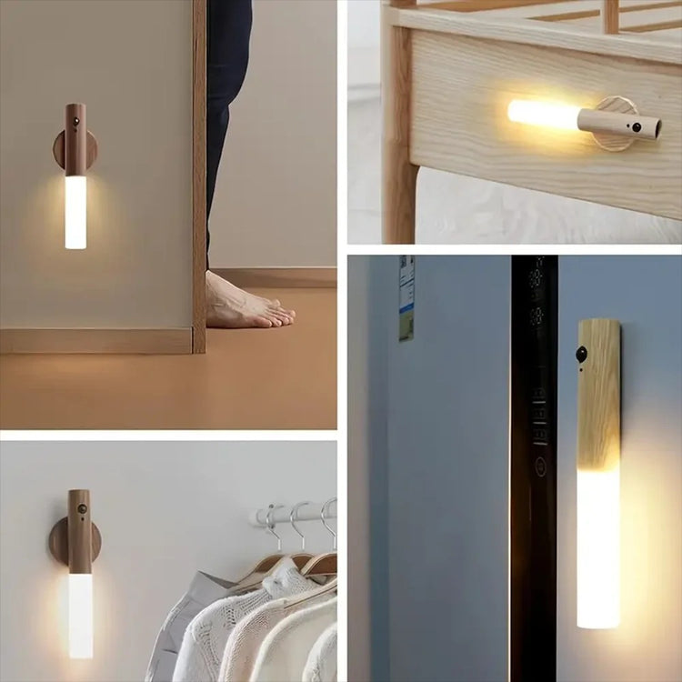 Ingénieuse veilleuse magnétique rechargeable avec détecteur de mouvement - Installation sans perçage - Lumière LED douce et apaisante - Design élégant, amovible et polyvalent. La livraison prioritaire est offerte !