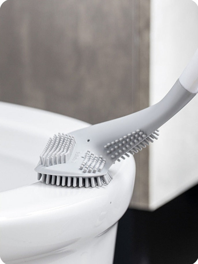 Brosse WC en silicone avec tête de golf, ingénieuse, pratique, hygiénique, design moderne, pour un nettoyage immaculé. La livraison est offerte!