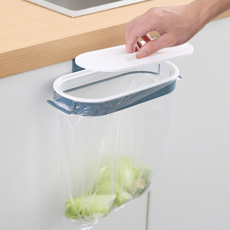Porte-sacs de poubelle à mécanisme pratique, hermétique et ingénieux