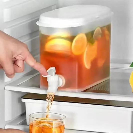 Distributeur de boissons pour réfrigérateur 3,5 L, grande capacité, carafe d’eau froide avec robinet, idéal pour boissons glacées. La livraison prioritaire est offerte !