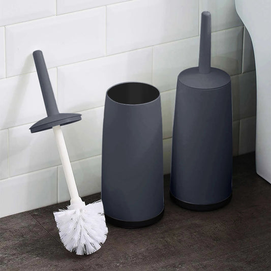 Magnifique brosse WC  avec socle anti-goutte, tête amovible lavable à poils denses, poignée antidérapante confortable, base silicone antidérapante. La livraison prioritaire est offerte!