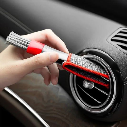 Indispensable brosse de nettoyage pour bouches d’aération de voiture, accessoire intérieur multi-usage, brosse pratique. La livraison prioritaire est offerte !